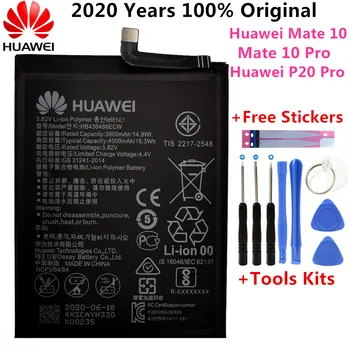 Hua Wei Sākotnējā Tālruņa Akumulatora 3900mAh Nomaiņa Huawei Mate 10 / 10 Pro / P20 PRO AL00 L09 L 29 TL00 HB436486ECW + Instrumenti