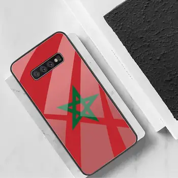 HUAGETOP Marokas Valsts Karoga Klientu Tālrunis Lietā Rūdīta Stikla Samsung S20 Plus S7 S8 S9 S10 Plus Piezīme 8 9 10 Plus