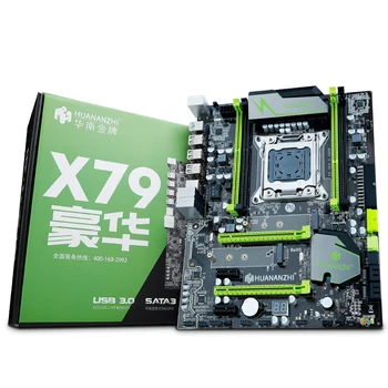HUANAN ZHI X79 LGA2011 pamatplates CPU Xeon E5 2670 C2 2.6 GHz ar vēsāka RAM 32G(4*8G) 1600 RECC 3.5' SATA 1TB HDD GTX1050Ti 4G