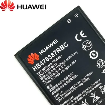 Huawei Oriģināls 3000mAh HB476387RBC Akumulatoru Huawei Honor 3X G750 B199 Tālrunis Jaunāko Ražošanas Akumulators+Izsekošanas Numuru