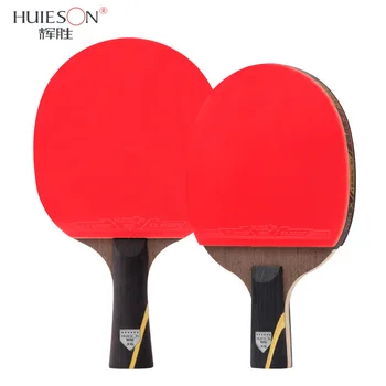 Huieson 2gab 6 Star Venge Koksnes Oglekļa Šķiedras Galda Tenisa Rakešu Komplekts Spēcīgs Ping Pong Nūjas ar Big Bag
