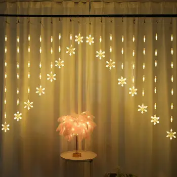 HUIRAN Pasaku Zvaigžņu LED Gaismas Ziemassvētku Rotājumi Mājās Guļamistaba Partijas Apdare 2020. Gadam Navidad Noel Laimīgu Jauno Gadu 2021
