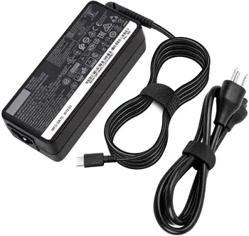 Huiyuan der 65W USB C AC Lādētājs piemērots Lenovo ThinkPad p52s t480 t480s t580 t580p p53s t590 t490s t490 t495 t495s X1