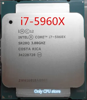 I7 5960X Oriģinālā Intel Xeon I7-5960X CPU 8-kodolu 3.00 GHZ 20MB 22nm LGA2011-3 I7 5960 X procesoru, 1 gadu garantija bezmaksas piegāde