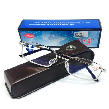 Iboode Classic Metāla Lasīšanas Brilles Unisex Anti Blue-ray vecuma tālredzība Briļļu Sievietes Vīrieši Ar Lietu Izlases Krāsa +1.0 4.0