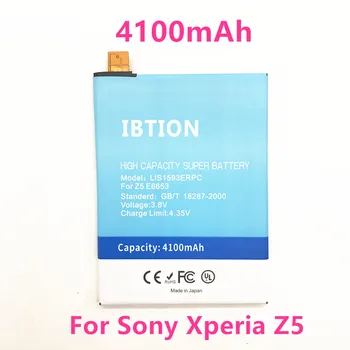 IBTION 4100mAh LIS1593ERPC Akumulators Sony Xperia Z5 Akumulatora E6603 E6653 E6633 E6683 akumulators