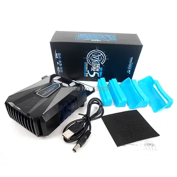 Ice Troll 5 Inteliģentās Temperatūras regulēšana Dzesēšanas Ventilators, LCD Displejs, USB Radiatoru Notebook Cooler 14