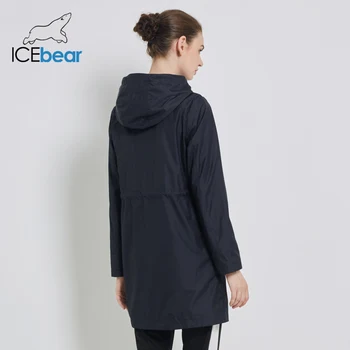 ICEbear 2019. gada Rudenī jaunu sieviešu vējjaka kapuci sieviešu uzrakt mētelis gadījuma sieviešu apģērbu zaudēt garos svārkos GWF19023I