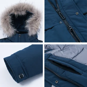 ICEbear 2020 vīriešu ziemas jaka, bieza un silta vīriešu kokvilnas mētelis fashion vīriešu apģērbu Parkas kapuci MWD19805I