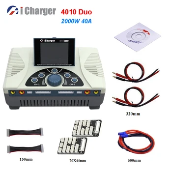 ICharger 4010 DUO 2000W 40A Smart Līdzsvaru Lādētāju Discharger Par LiPo Lilo Dzīves Akumulatora RC Dūkoņa RC Lidmašīnu