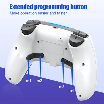 Iebūvēts skaļrunis video spēļu kontrolleris kursorsviru gamepad par PS4 / PC/Android telefoniem Elite Bluetooth rīkoties bezvadu spēli rokturis