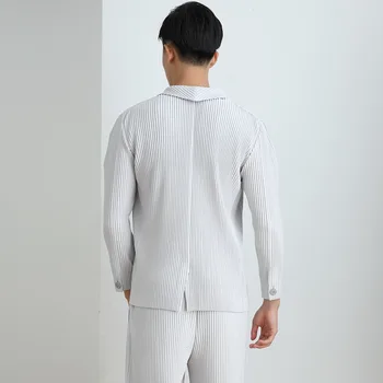 IEFB /rudens jaunas kroku apģērbu ikdienas tērps japāņu streetwear modes zaudēt moderns visas spēles bleizeri, žaketes vīriešiem 9Y3833