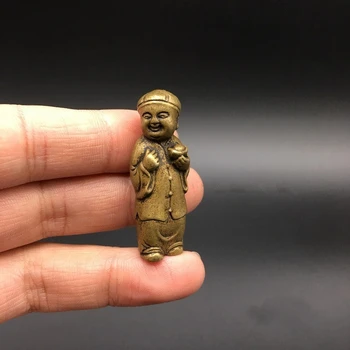 Iegūstama Ķīnas Misiņa Cirsts Mamons Zēns Jauniešu Yuan Bao Morāles Bagātību, Naudu, Izsmalcinātu Mazo Statujas