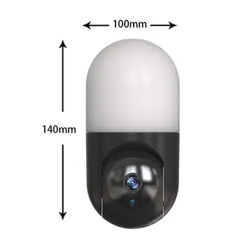 Iekštelpu Apgaismojums Sienas Lampas IP Kameras Ptz Kameras Wifi Remote Uzraudzības 1080P HD 360 Grādu RotationMotion Noteikšanas Signālu Kameras