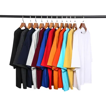 Ielu stilu vīriešu Kokvilnas T-krekls top 2020 jaunākais Īstermiņa piedurknēm vienkrāsainu T-kreklu apdruka vīriešu apģērbs brīvs gadījuma Izmēra t-krekls