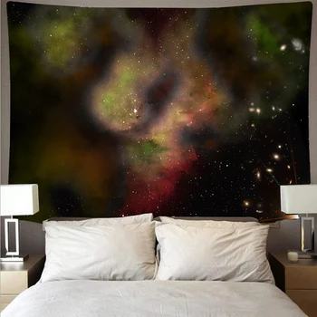 Iespaidīgs kosmosa galaxy sienas auduma lielu mākslas gobelēns psychedelic sienas karājas pludmales dvieli poliestera šķiedras sega, joga