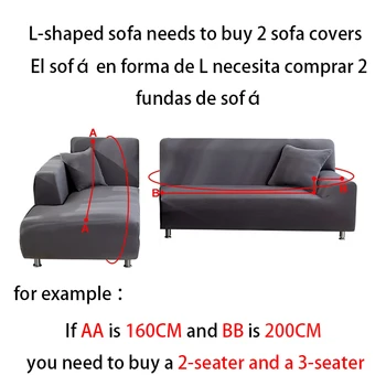 Iespiests stiept dīvāns segtu dzīvojamās istabas mēbeles aizsardzības vāciņu standarta izmēra sofa cover 1/2/3/4 sēdeklis