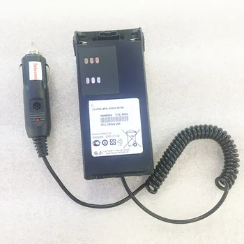 Ievadi DC12V Automašīnas lādētājs Eliminator par motorola GP328 GP338 PTX760 PRO5150 GP960 GP580 GP340 GP380 utt walkie talkie HNN9008A
