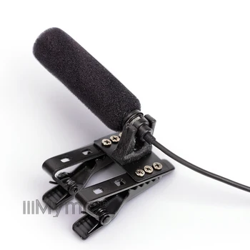 IiiMymic tāliem Skaņu absorbējošu Pro Atloks, Mini Kondensatora Mikrofons Sennheiser Bezvadu Raidītājs 3,5 mm Ligzda Skrūve