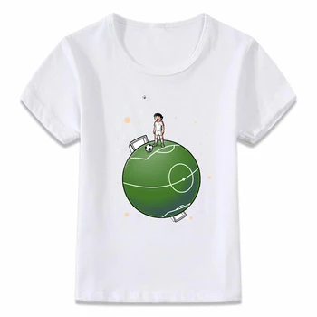 Ikdienas Bērnu Apģērbu Zēna T Krekls Captain Tsubasa Le Petit Futbolists Anime Mākslas Zēni un Meitenes Toddler Tee Krekli
