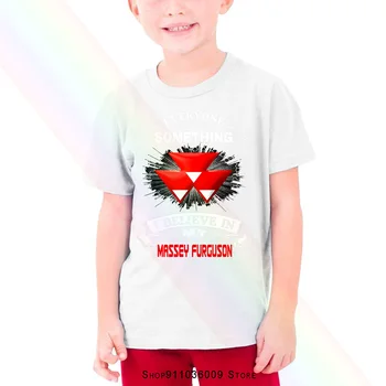 Ikvienam Vajadzētu Ticēt Kaut ko, Massey Ferguson Mens Mums Bērnu T-krekls Hot Dāvanu