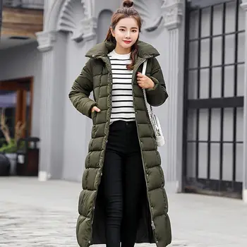 Ilgi slim tīrtoņa krāsu sieviešu jakas parkas 2019 modes ziemas jaka sievietēm parkas augstas kvalitātes sieviešu ziemas mētelis plus lieluma