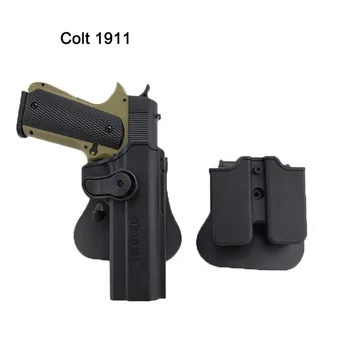IMI Taktisku Ieroci Makstī, lai Glock 17 18 19 Beretta M9 92 Colt 1911 Airsoft Pistole Gadījumā ar Žurnāla Maisiņš Medību Militāro
