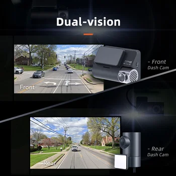 In-Stock 70mai 4K A800S Dash Cam Automašīnas DVR ir 2021. Smart DVR Iebūvēts GPS ar ADAS Attēlu UHD SONY IMX415 140FOV 24H Autostāvvieta Monitors