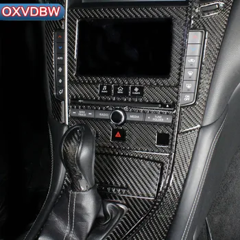 Infiniti Q50 Q60 piederumi Oglekļa Šķiedras Centra Konsole Rīku Panelis Durvju Interjera Kontaktligzdas Uzlīmes Dekoratīvās Auto Virsbūves