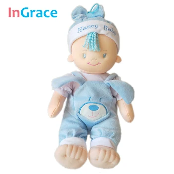 Ingrace baby lelle ar dzīvnieku apģērbu zīdaiņiem mīļu plīša rotaļlieta guļ lelles baby dāvanu