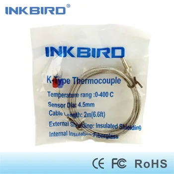 Inkbird K Termopāri, Digitālā PID Termostats 6.56 pēdu K Tipa Temperatūras Sensors Kontroliera ITC-100 un ITC-106