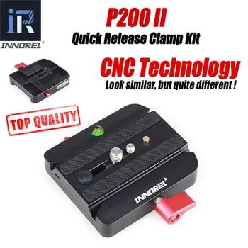 INNOREL Modernizētas Visas CNC Procesa P200 II Quick Release Clamp Kit QR Plāksnes Adapteris Manfrotto 501 500AH 701HDV 503HDV Q5 utt