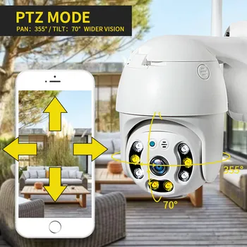 INQMEGEA 3MP TUYA Kamera Pievienot Google Home Un Aleax Smart Dzīves Novērošanas Kameras Ptz Āra Kameras Wifi 4X Tālummaiņas Fotokameras