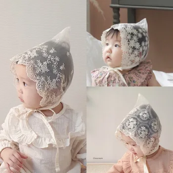 Ins jaundzimušā Augļa Klp Dobi-no Rokdarbu Mežģīnes Princess 100 Dienu laikā No Pilna Mēness Jauno Dzimis Fotogrāfija Baby Girl Cepure