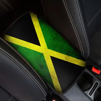 INSTANTARTS Jamaikas Karogu Druka Ērtu Auto Centrs Konsoles Segtu Vīriešiem Izturīgs Auto Centrs Segtu Jaunu Auto Piederumi