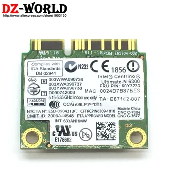 Intel Ultimate-N 6300 AGN Mini PCI-E 450Mbps Bezvadu WLAN Karti 60Y3233 par Thinkpad X1 X230 X230i X230T (X230 Tablet)