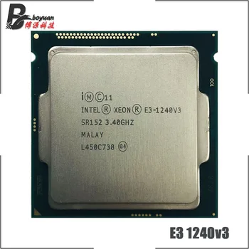 Intel Xeon E3-1240 v3 E3 1240v3 E3 1240 v3 3.4 GHz Quad-Core Astoņi-Diegi CPU Procesors 8M 80W LGA 1150