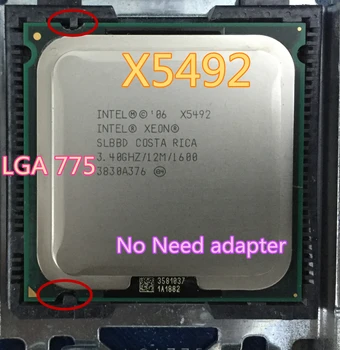 INTEL XEON X5492 3.4 GHz/12M/1600/CPU vienāds ar LGA775 Core 2 Quad Q9650 Q9550 CPU ,darbi uz LGA775 mainboard (nav nepieciešams adapteris)