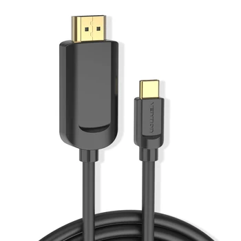 Intervences USB C HDMI C Tipa HDMI Vads un Thunderbolt 3 Adapteris Huawei Mate20 P20 Pro MacBook Samsung GalaxyS10/S9 usb c Kabeli