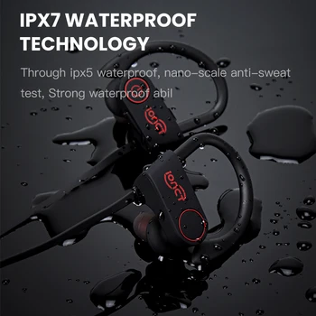 IONCT 5.0 Bluetooth austiņas IPX7 ūdensizturīgs austiņas bezvadu austiņas sporta bass earbuds ar mic iPhone xiaomi Huawei