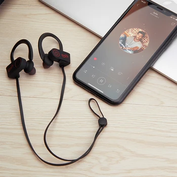 IONCT 5.0 Bluetooth austiņas IPX7 ūdensizturīgs austiņas bezvadu austiņas sporta bass earbuds ar mic iPhone xiaomi Huawei