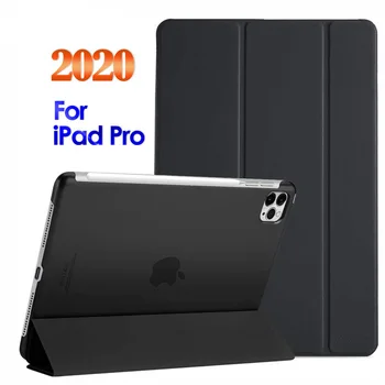 IPad Pro 11 2020 Gadījumā ,Ultra Slim PU Ādas Smart Cover, Mīksta Pamatbrīvību par Jauno iPad Pro 12.9 4nd Gen Gadījumā, flip stends smart case