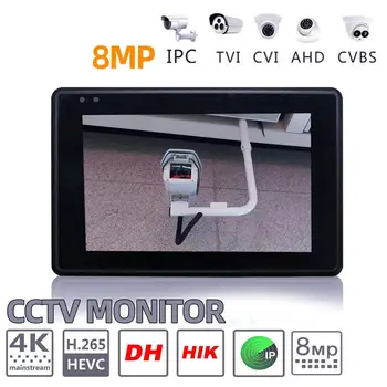 IPC1800plus 8MP, 5-IN-1 TVI AHD CVI Analog IP CCTV Kameru Testētājs Veidot Akumulatora Drošības Testētājs Monitora Video, Audio Testa PTZ