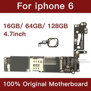 IPhone 6 4.7 collu Mātesplati Atslēgt Mainboard Ar Touch ID Pilnu Funkciju Oriģināls IOS Uzstādītas Loģika Valde