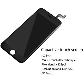 IPhone 6S 6 7 8 Plus X LCD Displejs, Touch Screen Montāža Telefonu Detaļas, LCD displejs Priekš iPhone 4S 5 5C 5S SE Ekrāns Melns Balts
