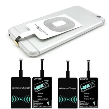 IPhone C Tips Micro USB A, USB B Qi Bezvadu Lādēšanas Komplekts Savienotājs Raidītājs Lādētāja Adapteri Receptoru Uztvērējs Pad Spole