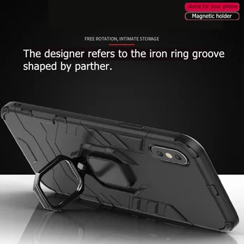 IPhone SE 2020 Gadījumā Goyar Bruņas Magnētisko Iesūkšanas Stāvēt Triecienizturīgs Pilnas Malas Bumper Case For iPhone SE 2020. gadam A2296 A2275 A2298