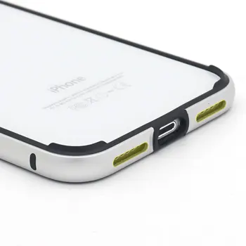 IPhone X XS Max XR 11 Pro 12 Mini 12Pro Bufera Lietā Alumīnija Metāla Rāmis, Silikona Vāciņu, Triecienizturīgs Coque Telefonu Aksesuāri