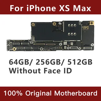 IPhone XS Max mātesplati bez Sejas ID Rūpnīcas loģika valde Ar Pilnu Mikroshēmas Atbloķēt mainboard 64GB 512 gb un 256 gb