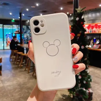 Ir 2021. Disney Mickey Minnie iphone 6/6s/7/8 plus x xsmax xr iphone11/12 pro Max pāris telefonu gadījumā